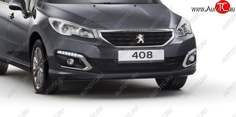 8 799 р. Бампер передний BodyParts Peugeot 408  дорестайлинг (2010-2017) (Неокрашенный)  с доставкой в г. Владивосток