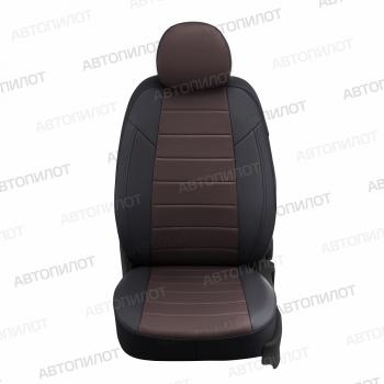 14 249 р. Чехлы на сиденья Экокожа (экокожа) Автопилот  Chery Tiggo 7 - Tiggo 7 Pro Max  T1E (черный/шоколад)  с доставкой в г. Владивосток. Увеличить фотографию 4