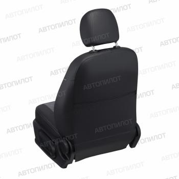 7 999 р. Чехлы на сиденья Алькантара ромб (3 отд. части экокожа) Автопилот Volkswagen Touran 1T дорестайлинг минивэн (2003-2006) (черный/серый)  с доставкой в г. Владивосток. Увеличить фотографию 5