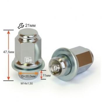 169 р. Вектор M14x1.5 Гайка под гаечный ключ (пос.место: прессшайба) диска колеса    с доставкой в г. Владивосток. Увеличить фотографию 1