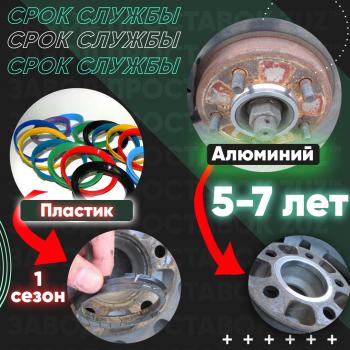 1 349 р. Алюминиевое центровочное кольцо (4 шт) 59.6 x 72.6 ЗУЗ    с доставкой в г. Владивосток. Увеличить фотографию 3