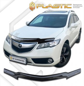 1 999 р. Дефлектор капота CA-Plastic Acura RDX TB3, TB4 дорестайлинг (2012-2015) (classic черный, без надписи)  с доставкой в г. Владивосток. Увеличить фотографию 1