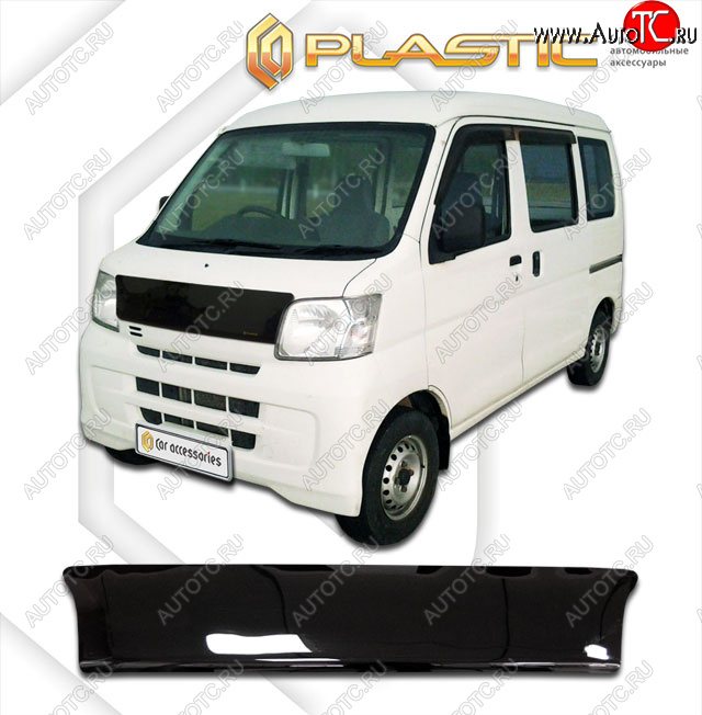 1 899 р. Дефлектор капота CA-Plastic  Daihatsu Hijet  S320 минивэн (2004-2007) дорестайлинг (classic черный, без надписи)  с доставкой в г. Владивосток