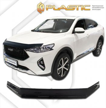 Дефлектор капота CA-Plastic Haval (Хавал) F7x (ф7икс) (2019-2024)  дорестайлинг,  рестайлинг