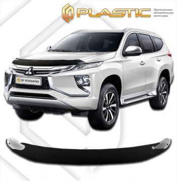 Дефлектор капота CA-Plastic Mitsubishi (Митсубиси) Pajero Sport (Паджеро)  QF (2019-2022) QF рестайлинг