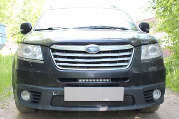 Защитная сетка в бампер (низ, ячейка 4х10 мм) Стрелка11 Премиум Subaru Tribeca (2008-2014) ()