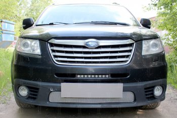 Защитная сетка в бампер (низ, ячейка 4х10 мм) Стрелка11 Премиум Subaru Tribeca (2008-2014) ()