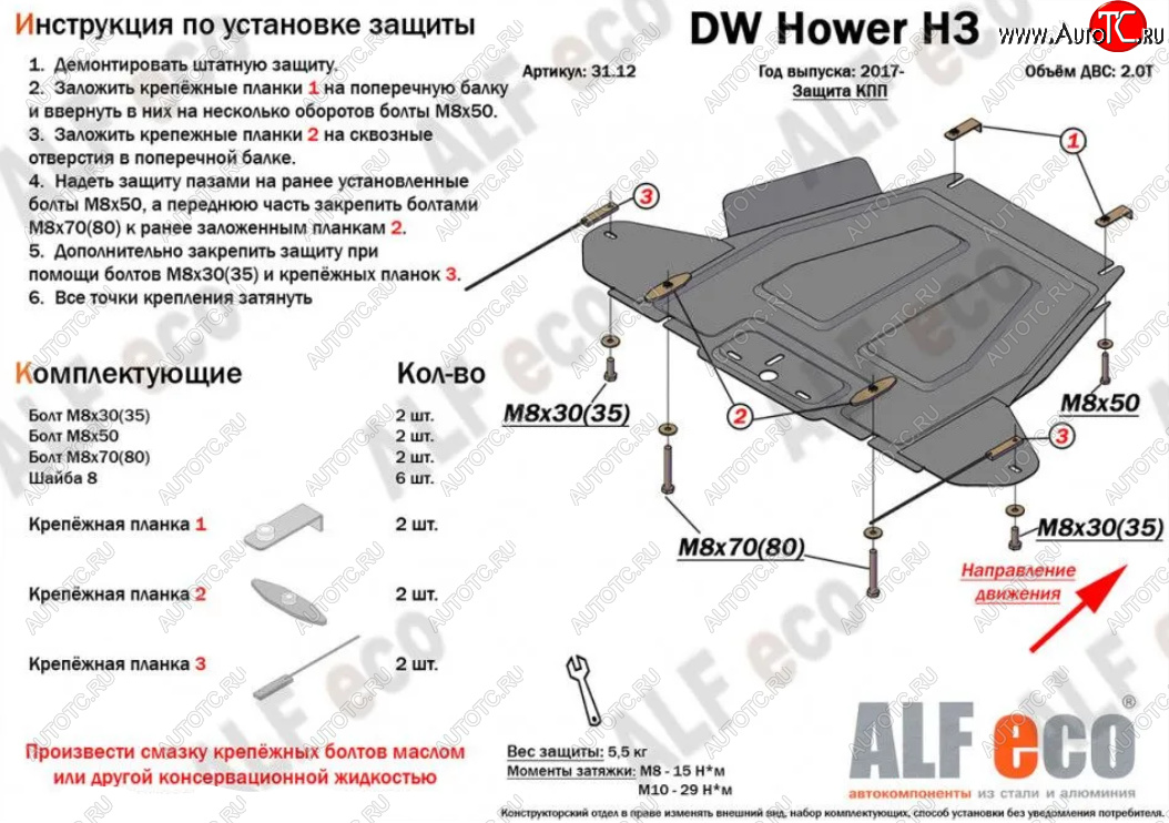 2 299 р. Защита КПП (V-2,0) Alfeco  Haval H5 (2020-2023) рестайлинг (Сталь 2 мм)  с доставкой в г. Владивосток