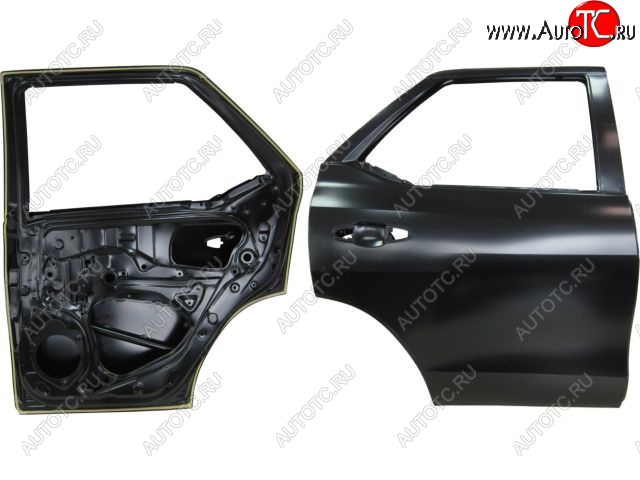 22 499 р. Правая дверь задняя BodyParts  Toyota Fortuner  AN160 (2015-2020) дорестайлинг (Неокрашенная)  с доставкой в г. Владивосток