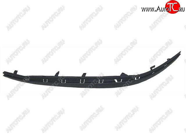 379 р. Левый молдинг переднего бампера BODYPARTS  Skoda Octavia  A5 (2004-2008) дорестайлинг лифтбэк, дорестайлинг универсал (Черный)  с доставкой в г. Владивосток