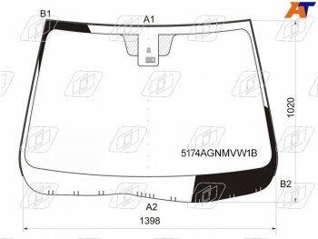 9 249 р. Стекло лобовое (Датчик дождя Молдинг) FUYAO Mazda 6 GH дорестайлинг лифтбэк (2007-2010)  с доставкой в г. Владивосток. Увеличить фотографию 2