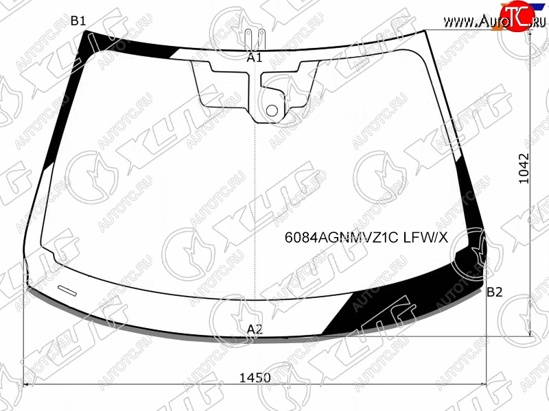 7 299 р. Стекло лобовое (Датчик дождя Молдинг) XYG  Nissan Qashqai  2 (2013-2019) J11 дорестайлинг  с доставкой в г. Владивосток