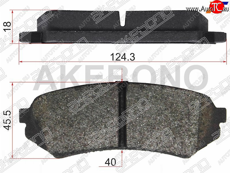 2 499 р. Колодки тормозные AKEBONO (задние)  Lexus LX470  J100 (1998-2007), Toyota Land Cruiser  100 (1998-2007)  с доставкой в г. Владивосток