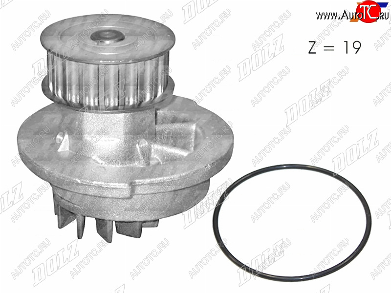 2 589 р. Насос водяного охлаждения с прокладкой DOLZ Chevrolet Aveo T300 хэтчбек (2011-2015)  с доставкой в г. Владивосток