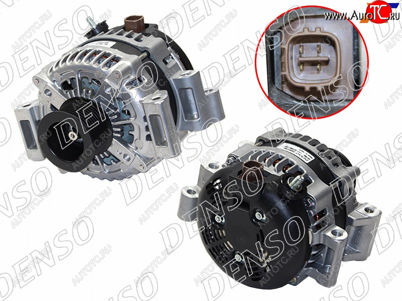 38 399 р. Генератор (12V/180A) DENSO Toyota Land Cruiser 200 дорестайлинг (2007-2012)  с доставкой в г. Владивосток