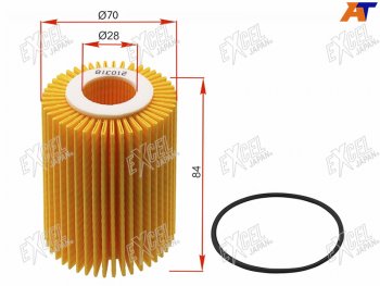 689 р. Фильтр масляный (картридж) EXCEL JAPAN  Lexus IS250  XE20 (2005-2013) седан дорестайлинг  с доставкой в г. Владивосток. Увеличить фотографию 1