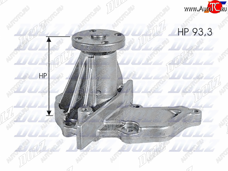 4 849 р. Насос системы охлаждения DOLZ Mazda 2/Demio DW дорестайлинг (1996-1999)  с доставкой в г. Владивосток