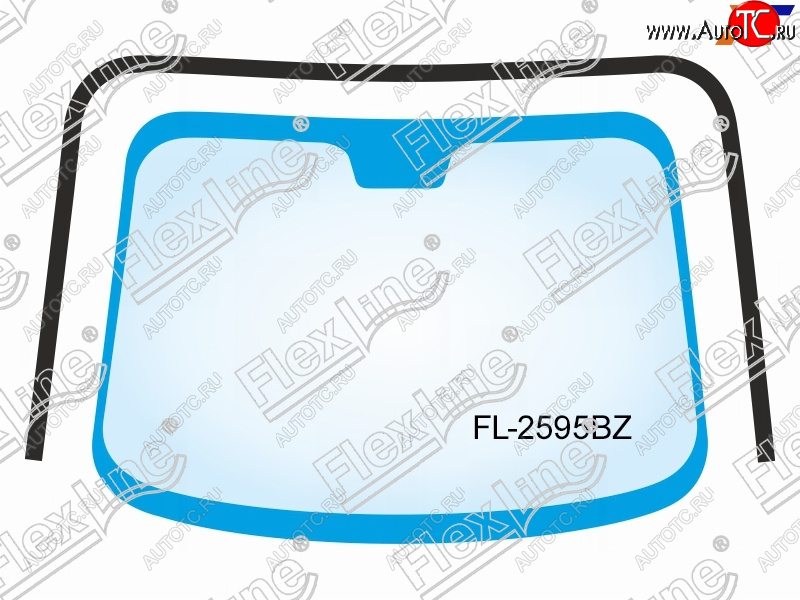 2 599 р. Молдинг лобового стекла (П-образный) FLEXLINE  Subaru Tribeca (2008-2014)  с доставкой в г. Владивосток