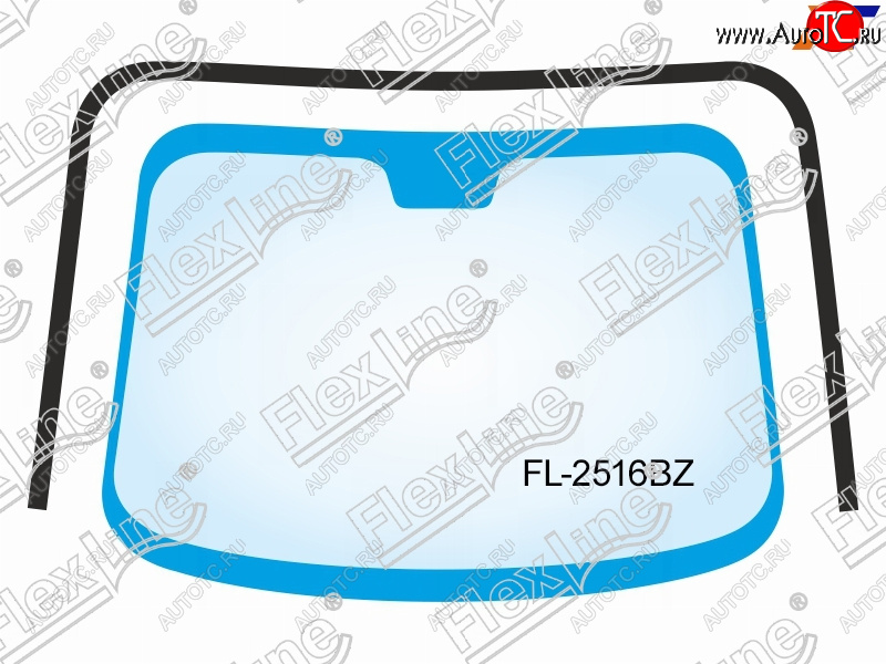 3 799 р. Молдинг лобового стекла (П-образный) FLEXLINE  Hyundai Tucson  JM (2004-2010)  с доставкой в г. Владивосток