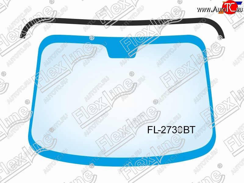 1 189 р. Молдинг лобового стекла (Сверху) FLEXLINE BMW X5 E70 рестайлинг (2010-2013)  с доставкой в г. Владивосток