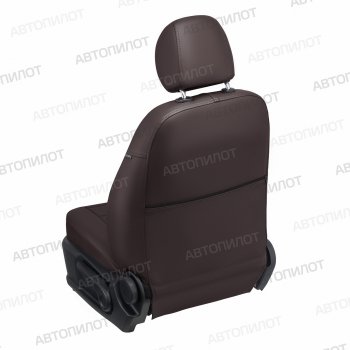 13 849 р. Чехлы сидений (экокожа) Автопилот  Chevrolet Aveo ( T200,  T250) (2002-2011) хэтчбек 5 дв, хэтчбек 5 дв рестайлинг (шоколад)  с доставкой в г. Владивосток. Увеличить фотографию 5