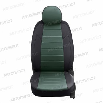 14 249 р. Чехлы сидений (экокожа) Автопилот  Chevrolet Captiva (2006-2016), Opel Antara (2006-2015) (черный/зеленый)  с доставкой в г. Владивосток. Увеличить фотографию 5