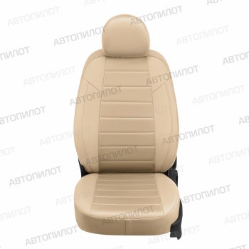 13 849 р. Чехлы сидений (экокожа/алькантара, Comfort-40/60, Г-подг.) Автопилот  Fiat Albea  170 (2002-2012) седан (бежевый)  с доставкой в г. Владивосток. Увеличить фотографию 5