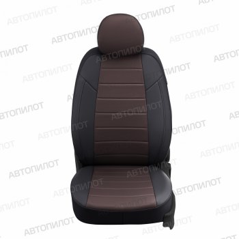 13 849 р. Чехлы сидений (экокожа) Автопилот  Ford Explorer  U251 (2006-2010) 5 дв. (черный/шоколад)  с доставкой в г. Владивосток. Увеличить фотографию 3