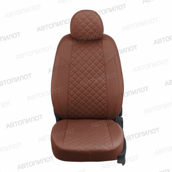 14 899 р. Чехлы сидений (экокожа) Автопилот Ромб  Ford Explorer  U251 (2006-2010) 5 дв. (коричневый)  с доставкой в г. Владивосток. Увеличить фотографию 4