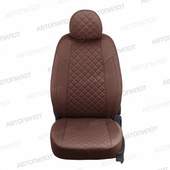 7 999 р. Чехлы сидений (Comfort, экокожа) Автопилот Ромб  Ford Focus  2 (2004-2011)  седан дорестайлинг, универсал дорестайлинг, хэтчбэк 3 дв. дорестайлинг, хэтчбэк 5 дв. дорестайлинг, седан рестайлинг, универсал рестайлинг, хэтчбэк 3 дв. рестайлинг, хэтчбэк 5 дв. рестайлинг (темно-коричневый)  с доставкой в г. Владивосток. Увеличить фотографию 2