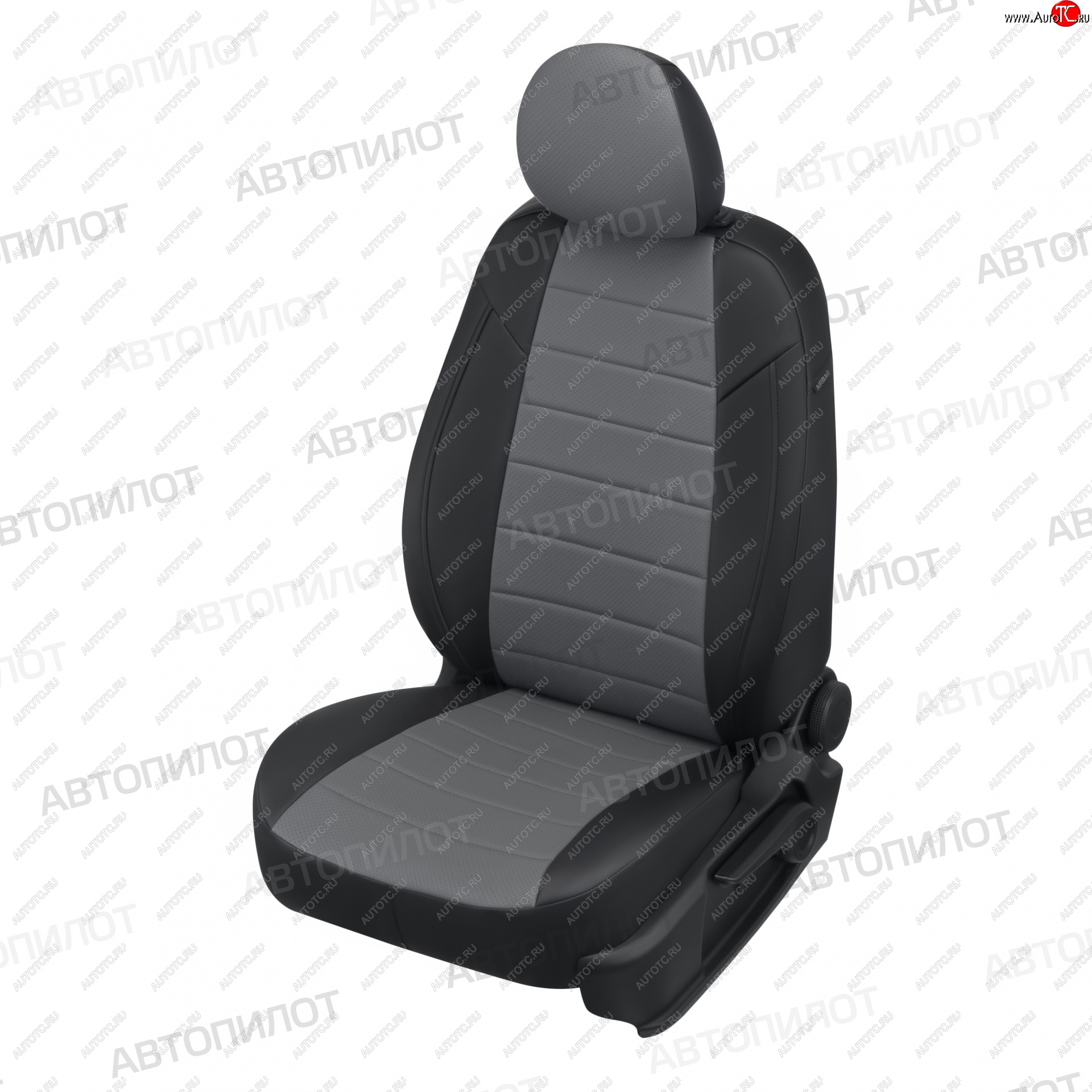 14 249 р. Чехлы сидений (экокожа) Автопилот  Ford S-Max  CJ (2014-2019) (черный/серый)  с доставкой в г. Владивосток