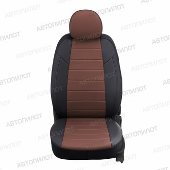 14 249 р. Чехлы сидений (экокожа) Автопилот  Ford S-Max  CJ (2014-2019) (черный/темно-коричневый)  с доставкой в г. Владивосток. Увеличить фотографию 4