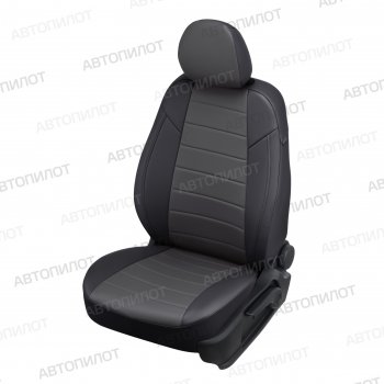 14 449 р. Чехлы сидений (экокожа, Comfort) Автопилот  Haval H9 (2019-2021) 2-ой рестайлинг (черный/темно-серый)  с доставкой в г. Владивосток. Увеличить фотографию 1