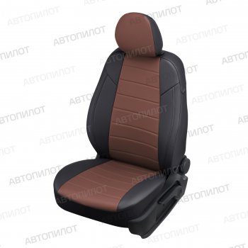 13 849 р. Чехлы сидений (экокожа, Comfort) Автопилот  Haval H9 (2019-2021) 2-ой рестайлинг (черный/темно-коричневый)  с доставкой в г. Владивосток. Увеличить фотографию 5