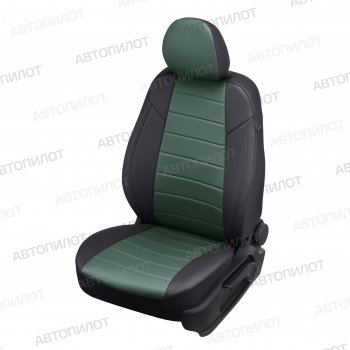 13 849 р. Чехлы сидений (экокожа, Comfort) Автопилот  Haval H9 (2019-2021) 2-ой рестайлинг (черный/зеленый)  с доставкой в г. Владивосток. Увеличить фотографию 5