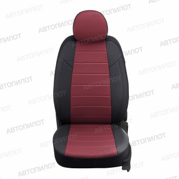 14 249 р. Чехлы сидений (экокожа) Автопилот  Honda Civic  FK2 (2011-2016) хэтчбэк 5 дв. (черный/бордовый)  с доставкой в г. Владивосток. Увеличить фотографию 3