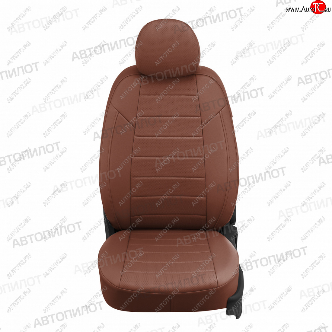 13 849 р. Чехлы сидений (экокожа) Автопилот  Hyundai Santa Fe  SM (2000-2012) (коричневый)  с доставкой в г. Владивосток