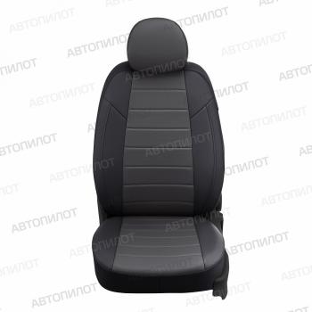 14 249 р. Чехлы на сиденья Экокожа (к. Comfort Luxe экокожа) Автопилот  Уаз Патриот ( 23632,  3163 5 дв.) (2016-2025) 2-ой рестайлинг пикап, 2-ой рестайлинг (черный/темно-серый)  с доставкой в г. Владивосток. Увеличить фотографию 3