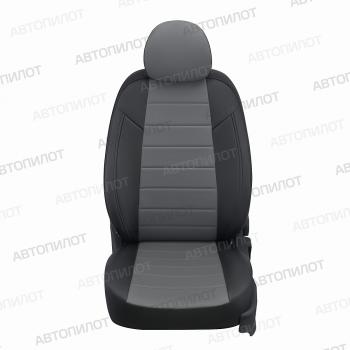 14 249 р. Чехлы на сиденья Экокожа (к. Comfort Luxe экокожа) Автопилот  Уаз Патриот ( 23632,  3163 5 дв.) (2016-2025) 2-ой рестайлинг пикап, 2-ой рестайлинг (черный/серый)  с доставкой в г. Владивосток. Увеличить фотографию 4