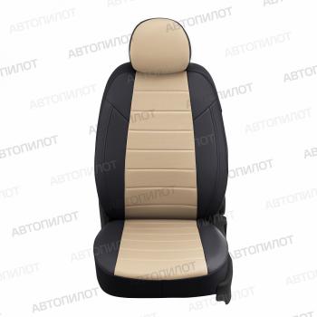 13 849 р. Чехлы на сиденья Экокожа (к. Comfort Luxe экокожа) Автопилот  Уаз Патриот ( 23632,  3163 5 дв.) (2016-2025) 2-ой рестайлинг пикап, 2-ой рестайлинг (черный/бежевый)  с доставкой в г. Владивосток. Увеличить фотографию 5