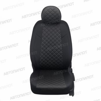 14 499 р. Чехлы на сиденья Ромб (к. Comfort Luxe экокожа) Автопилот  Уаз Патриот  23632 (2016-2025) 2-ой рестайлинг пикап (черный)  с доставкой в г. Владивосток. Увеличить фотографию 4