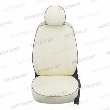 7 999 р. Чехлы на сиденья Ромб (к. Comfort Luxe экокожа) Автопилот Уаз Патриот 3163 5 дв. 2-ой рестайлинг (2017-2025) (белый)  с доставкой в г. Владивосток. Увеличить фотографию 3