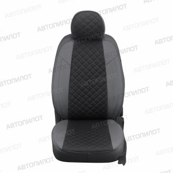 7 799 р. Чехлы на сиденья Ромб (к. Comfort Luxe экокожа) Автопилот  Уаз Патриот ( 23632,  3163 5 дв.) (2016-2025) 2-ой рестайлинг пикап, 2-ой рестайлинг (серый/черный)  с доставкой в г. Владивосток. Увеличить фотографию 3