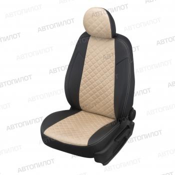 Чехлы на сиденья Алькантара ромб (к. Comfort Luxe экокожа) Автопилот Уаз (uaz) Патриот (Patriot)  23632 (2016-2025) 23632 2-ой рестайлинг пикап