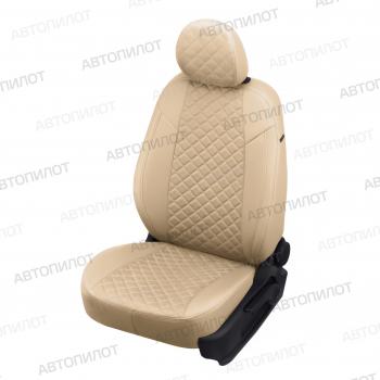 Чехлы на сиденья Алькантара ромб (к. Comfort Luxe экокожа) Автопилот Уаз (uaz) Патриот (Patriot)  23632 (2016-2025) 23632 2-ой рестайлинг пикап