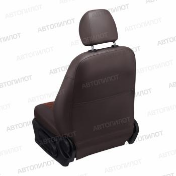 14 499 р. Чехлы на сиденья Алькантара ромб (к. Comfort Luxe экокожа) Автопилот  Уаз Патриот  23632 (2016-2025) 2-ой рестайлинг пикап (шоколад)  с доставкой в г. Владивосток. Увеличить фотографию 5