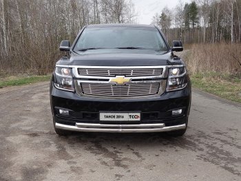 36 999 р. Защита передняя нижняя двойная 76,1*50,8 мм Тюнинг  Chevrolet Tahoe ( GMT900,  K2UC) (2006-2021) 5 дв. (нержавейка)  с доставкой в г. Владивосток. Увеличить фотографию 1