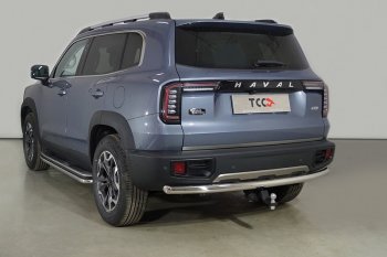 Защита задняя (нержавейка 60,3 мм), ТСС Тюнинг Haval Dargo (2022-2024)  (нержавейка)