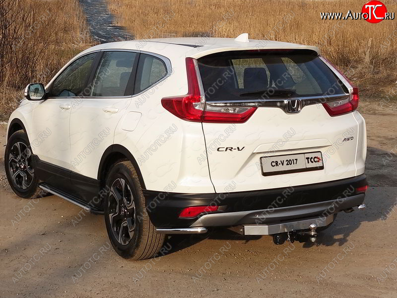 10 299 р. Защита заднего бампера (уголки, d42,4 мм) TCC Honda CR-V RW,RT дорестайлинг (2016-2020)  с доставкой в г. Владивосток