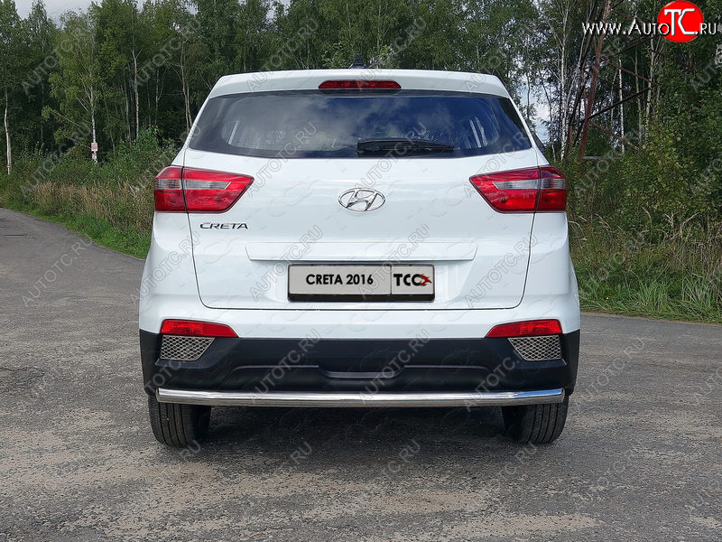 16 899 р. Защита задняя (нержавейка 60,3 мм) ТСС Тюнинг Hyundai Creta GS дорестайлинг (2015-2019)  с доставкой в г. Владивосток